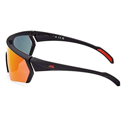 adidas Sunglasses Sport SP 0063 02U Matte Black/Bordeaux Mirror2