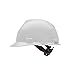 MSA 10057441 V-Gard Cap Style Safety Hard Hat With 1-Touch Suspension | Polyethylene Shell, Superior Impact Protection, Self Adjusting Crown Straps - Standard Size in White
