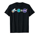 NASA Rocket Plus Planet Earth Equals NASA T-Shirt