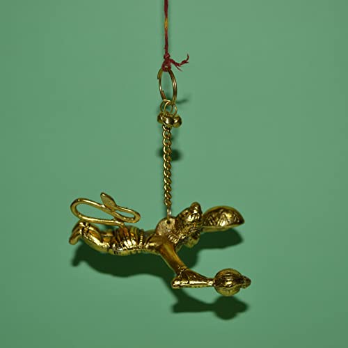 Image of Amazon Brand - Umi Metal Flying Hanuman for Car Door Window Hanging, Metal Hanuman Ji Idol for Car Dashboard Hanging (5 Inches Height, Golden)