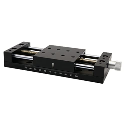EDFMGH 1pcs X-axis Linear Stage Stroke, 50MM 80MM 120MM Fine?Tuning Precision Sliding Table Micro Manual Translation Stag(40A-DB65)