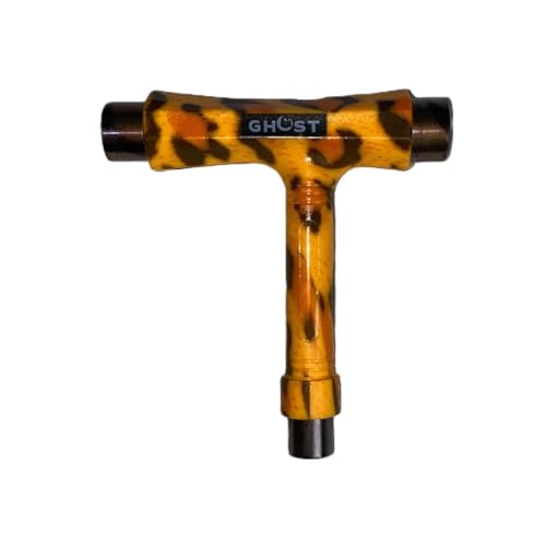 T Tool, Roller Skate Tool Kit, Skateboard Tool Kit,T Tool for Skateboard, Skateboard Tools | All-in-One Multi-Function Portable Accessory with T-Type Allen Key & L-Type Phillips Head Wrench (Leopard)