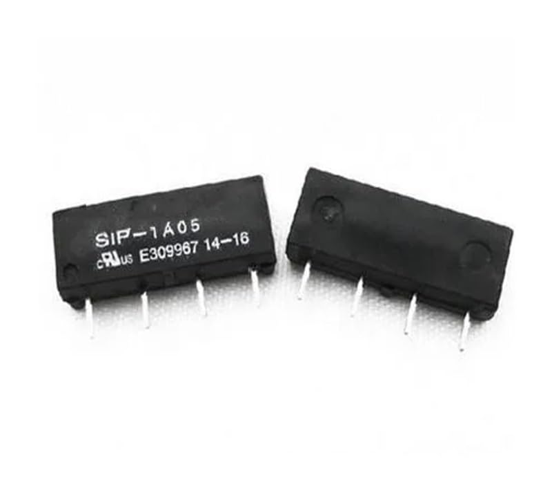 5pcs， SIP-1A05 SIP-1A05 5V Voltage Relay Reed Switch Relay 4PIN