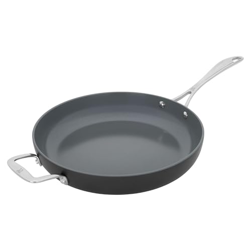 Image of Henckels Release 12-inch Aluminum Ceramic Nonstick Fry Pan with helper handle