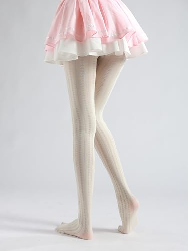 Image of Sahabowi Women Tights, Sheer High Waist Pantyhose, Vintage Control Top Stockings, Siwa7