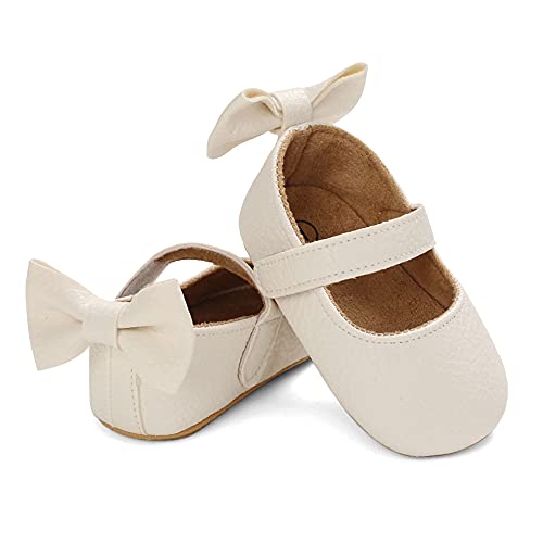 Image of MK MATT KEELY Baby Girl Shiny Mary Jane Lovely Baby Sandals Soft Sole Toddler Shoes First Walkers Crib Shoes