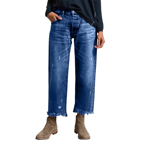 Pantalones de verano cómodos tipo culotte holgado con bolsillos y diseño vaquero acanalado