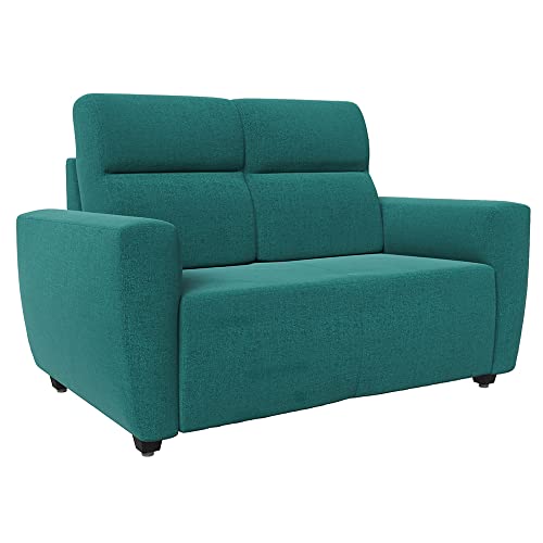 Image of Wakefit Sofa Set | 3 Year Warranty | Sofa 4 Seater, 4 Seater Sofa for Living Room, Wooden Sofa Set, Sofa Set 2+1+1 Seater - Belize(Reflection : Aqua Blue)