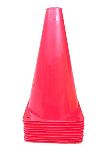 'WOWGEEK 9 inch Plastic Sport Training Traffic Cone Traffic Safety Cones Sign Sport Soccer Football Training Cone Small 9'' (Set of 10) Sports Outdoor Indoor Marker Activity Agility'