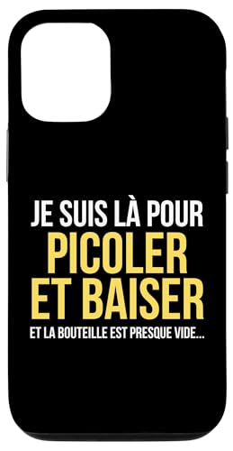 Phrase drôle Homme Alcool Coque pour iPhone 12/12 Pro