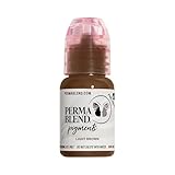 Perma Blend Light Brown Eyebrow Tattoo Ink Pigment, Professional Brow Microblading Supplies, 1/2 oz Bottle