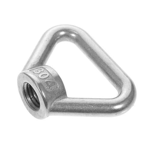 NIYANGLE Stainless Steel Ring Nut Eye Nut for Lifting Anti-Rust Fastener for Cargo Transport and Industrial Machinery
