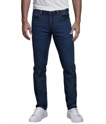 Image of ETHANOL Men's Straight Knit Denim Jeans