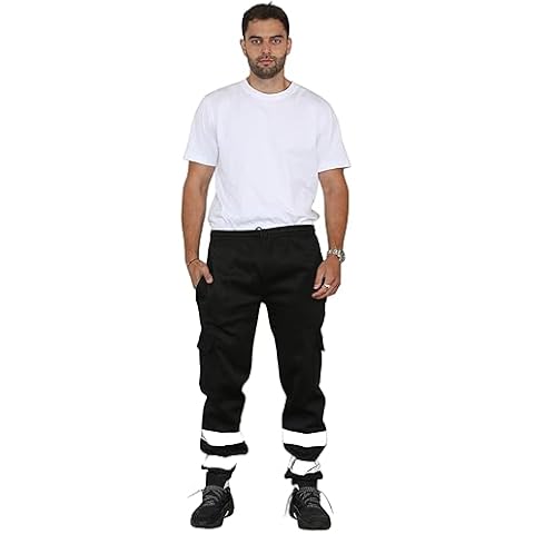 Grunge Wear Hi Viz Fleece Work Trousers Cover