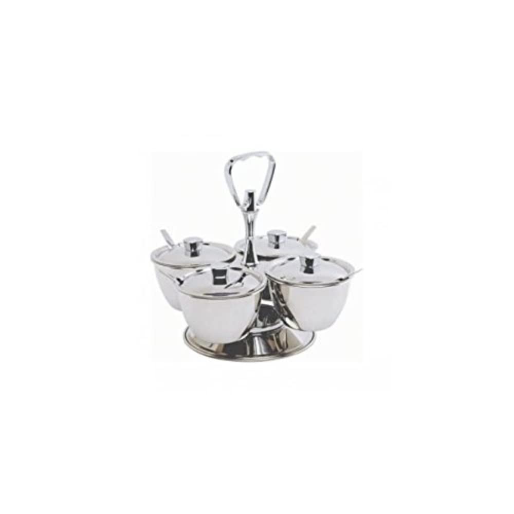 Genware8053-4 S/ST Revolving Relish Server, 4-Way