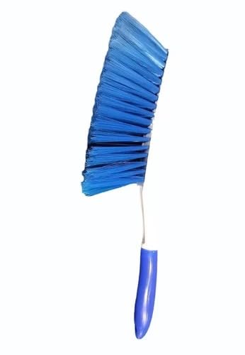 Glans Dust Removal Brush, Flexible Long Nylon Bristles, All-Purpose Cleaning Brush for Carpet, Keyboard, Home, Car Seat, Bed, Sofa, Curtains, Mats, Hotel & Household, Blue, 1 Count-image-25