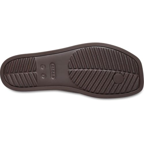 Image of Crocs Women's Miami Flip Flops | Square Toe Flat | 360 Degree Comfort | Croslite Foam Footbed