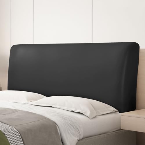 vctops 100% Waterproof PU Leather Stretch Bed Headboard Cover Wipeable Headboard Slipcover Dustproof...
