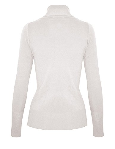 Image of Cielo Womens Solid Basic Stretch Turtleneck Pullover Knit Sweater