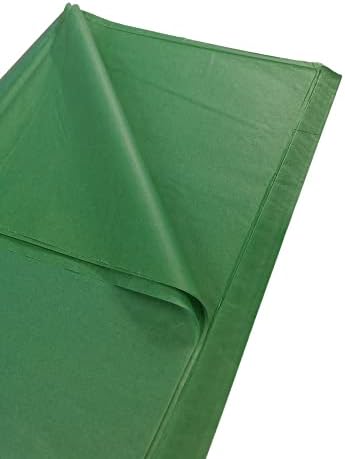 Dark Green Jade Emerald Tissue Paper Sheets for Wrapping 50 Large Sheets, Acid Free Art Paper, Perfect for Gift Wrap, Storage, Packing, Art & Craft Bulk Pack Archiving Shredding 70 x 50cm Sheet Size