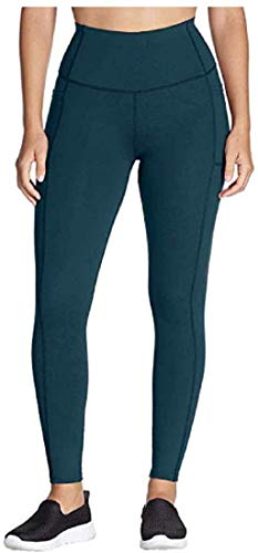 Skechers Womens Go Walk GoFlex High Waisted 2-Pocket Yoga Legging (Teal, Medium)