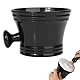 SOGHO Rasierschale,Professional Shaving Mug,rasierseifenschale,Herren Rasierschale aus Kunststoff mit Griff,Barber Rasierschüssel，Rasierpinsel Schüssel für Rasiercreme Gesichtsreinigungs Seifenschale