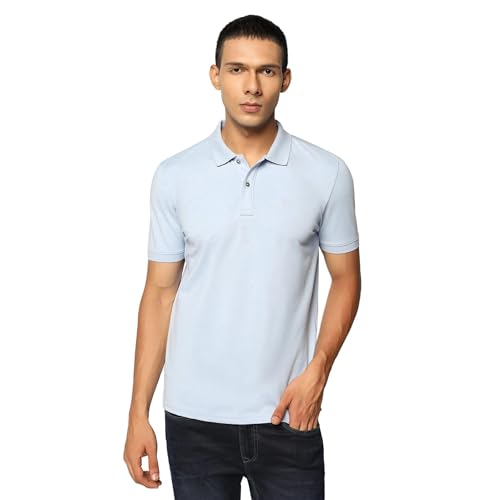 Image of blackberrys Men's Slim Fit Solid Polo T-Shirts