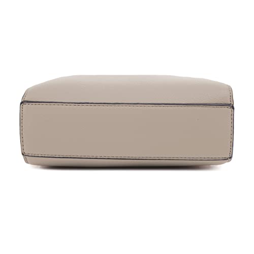 Evve Triple Zip Small Crossbody Camera Bag With Wide Guitar Strap | Taupe #TOP3