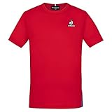 Le Coq Sportif Jungen Tri Tee Ss Nr. 1 für Kinder T-Shirt, Electro Rot, 6 Jahre