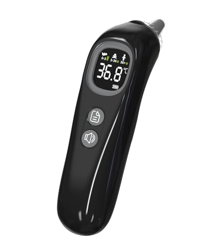 Femometer Family ET107 Schwarzes Ohrthermometer