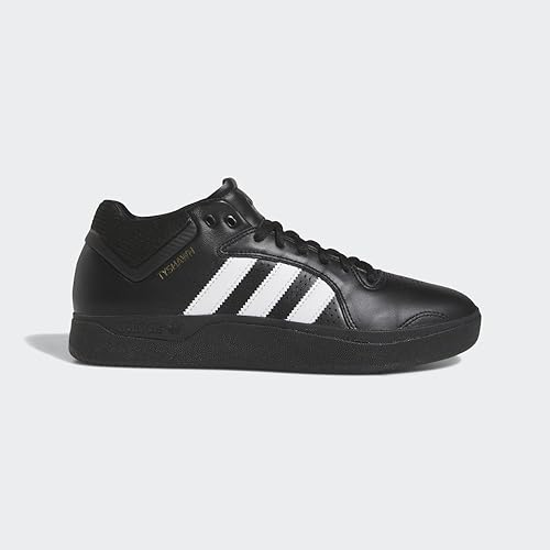 Adidas Tyshawn Shoes - Core Black/White/Gold Metallic - 11.02