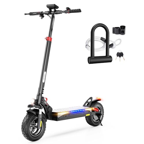 iScooter iX3/iX4 Electric Scooter, 10" Off Road Tires, 800W Motor E-Scooter Up to 25/28 Miles Range,Top Speed 25/28 MPH, Adjustable Handlebar Height,F