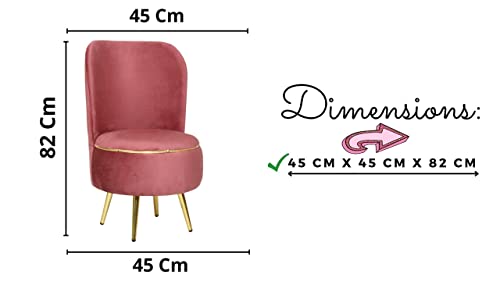 Image of Ottoman Stool for Living Room, Velvet Foot Rest Puffy for Sofa, Foot Stool for Sitting, Modern Puffy Chair for Bedroom, Metal Legs Ottoman for Home Decor, 17 /32 inch Height (Combo-Gajri)