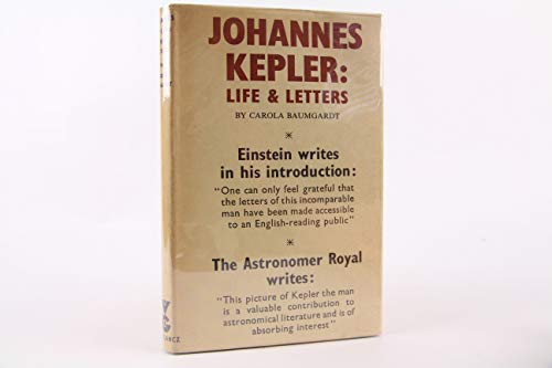 Johannes Kepler: Life and Letters. B00BN693QC Book Cover