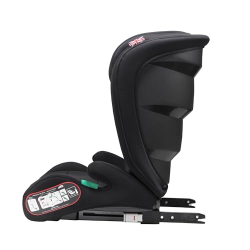 Cozy N Safe Apache i-Size High Back Booster Car Seat 100-150cm, ISOFix, Side Impact Protection, Adjustable Headrest, Group 2/3 Kids Car Seat (Onyx) - Image 3
