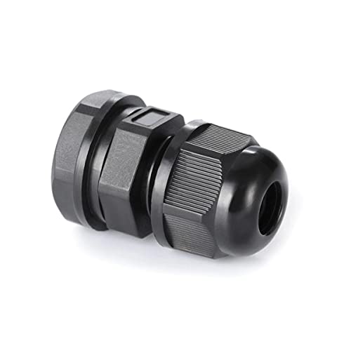 Presse-étoupes nylon étanches IP68 NPT 1/4 pouce noir pour boîte dérivation