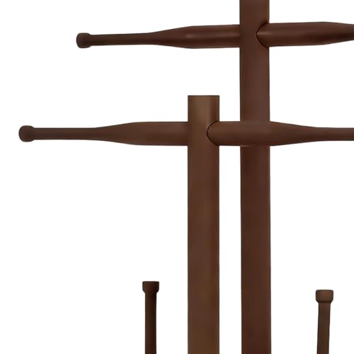 Organizador de collares, estante de madera para joyas y pendientes 8