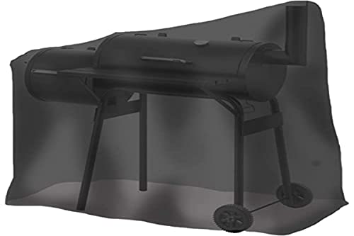 tepro Abdeckhaube Universal für Smoker klein, schwarz (66,4 x 114 x 109,2 cm)