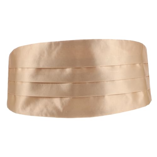 Ipetboom Men's Satin Dress Girdle Bow Tie Formal Cumberbund for Suit Adjustable Waistband for Wedding Party Formal Events