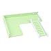 Gerbil Toys Small Animal Platform Hamster Ladder Toy Wooden Bird Perch Climbing Toy Ladder Platform Toy Pet Supplies for Hamster Bird Small Pet Cage Accessories (Green) Climbing Toys