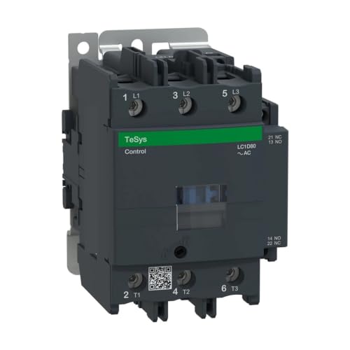 Contacteur magnétique noir LC1D80M7 80A bobine AC 220V tripolaire