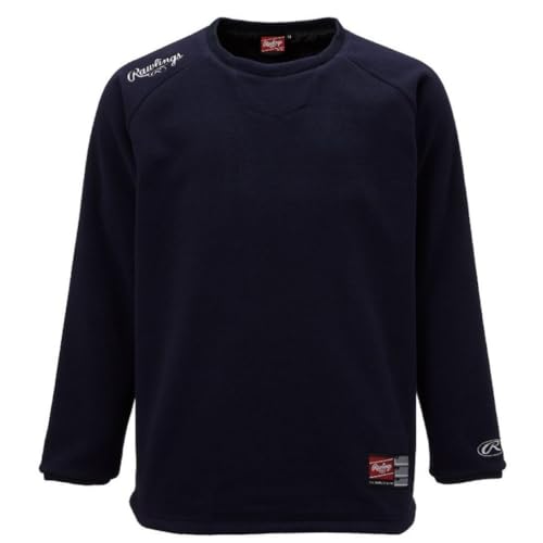 Rawlings(ローリングス)野球用 大人用 ハイパーWB長袖 フリースシャツ(裏付) AOS11F10 ネイビー サイズ M