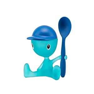 Alessi CICO Eierbecher mit Löffel und Salzstreuer