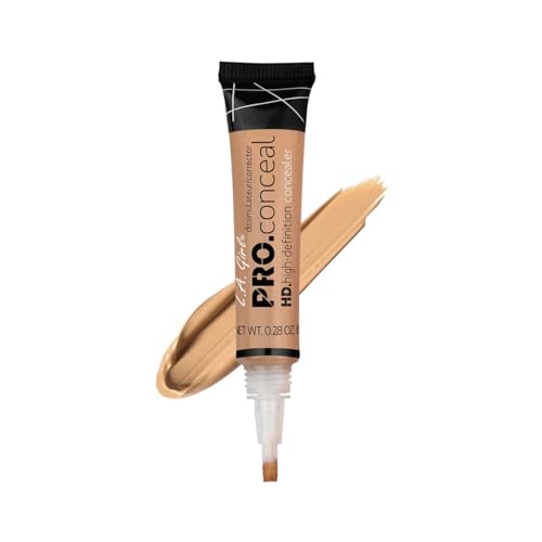 Image of L.A Girl- Hd Pro Conceal -Medium Beige | Soft brush tip for easy application | Crease resistant | Blendable and buildable formula | Concealer provides natural coverage | 8 g