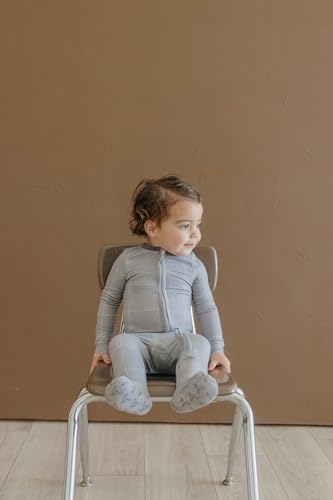 Image of Copper Pearl Baby Zip-Up Footie Pajamas - Soft Stretchy Sleep and Play Footies for Boys and Girls