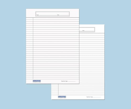 Image of KAANUKA A4 Size Both Side Ruled Sheets | 100 Sheets | 75 GSM Premium Paper | For School, College & Office Use | Writing, Projects, Assignments, Practicals, Homework