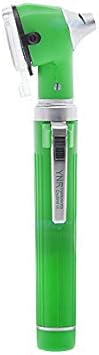 Ynr England® F. o Mini Otoscopio Auriscope Fibra Óptica Ent Médico Examen Diagnóstico Nhs Gp Marca Ce Aprobado Nuevo en Handy Seguro Bolsa Bolsillo - verde lima Mini para CON