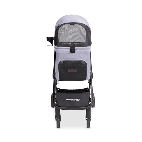 WonderFold Bella Pet Stroller for Small/Medium Pets - Autofold Technology: