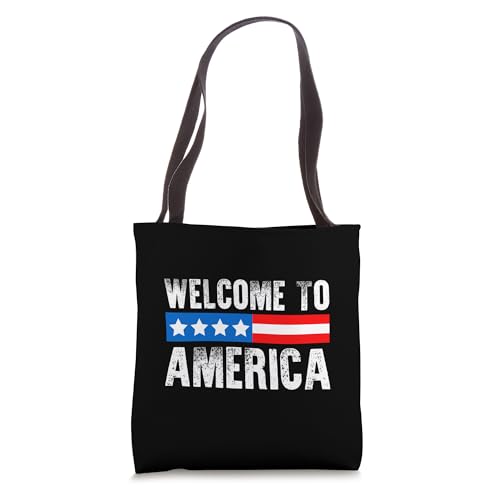 Bolsa tote patriótica de Estados Unidos con bandera estadounidense para nuevos ciudadanos miniatura 1