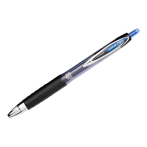 Image of uniball 207 Gel Pens, Blue Ink, 1.0mm Bold Point, Retractable, 12 Count, Smooth Writing, Fraud-Resistant, uni Super Ink